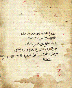 57-Kitâbul Endûs Müellif Şeyh Muhammed Merzuki arapça yazma  121 sayfa